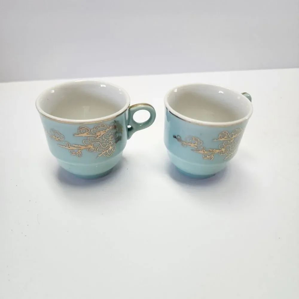 Set of 2 Vintage Saki Tea Cups